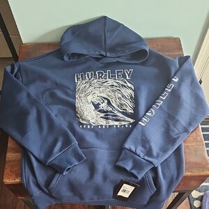 Hurley Navy Graphic Hoodie